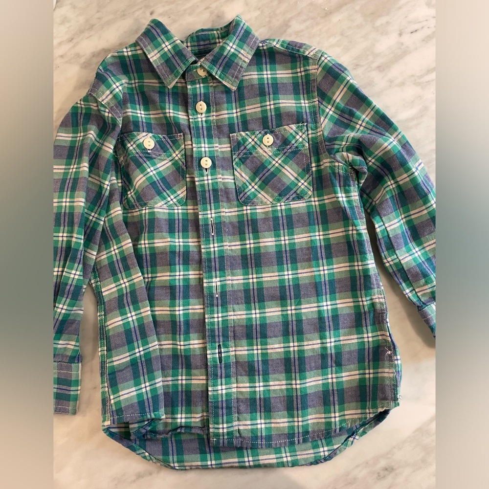 J crew boys flannel shirt 4/5